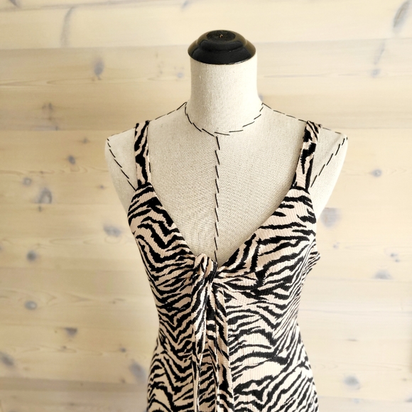 Cupshe Animal Print Swim Cover-Up Dress  size S, NWT - Picture 4 of 7